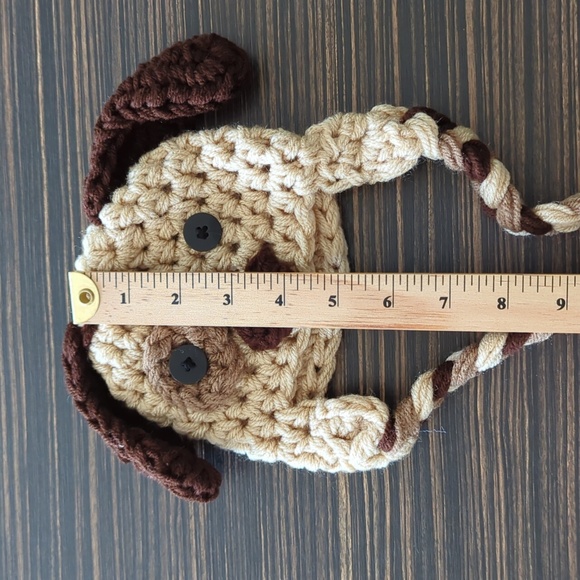 Newborn knitted dog hat - perfect for photoshoots - Picture 5 of 5